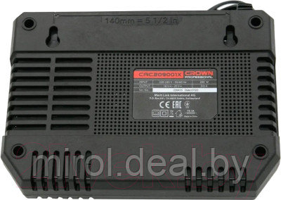Зарядное устройство для электроинструмента CROWN CAC209001X - фото 3 - id-p215048211