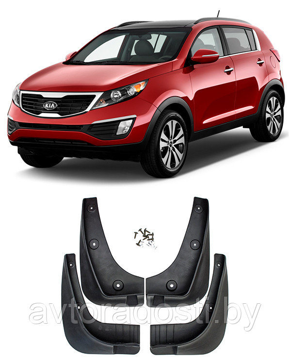 Брызговики для Kia Sportage III (2010-2014 / 2014-) / Киа Спортейдж