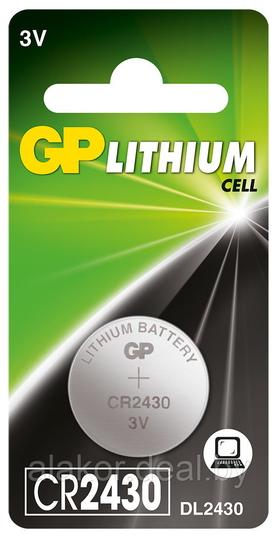 Литиевая батарейка GP Lithium CR2430 BP - фото 1 - id-p215050956