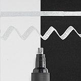 Маркер для каллиграфии "Pen-Touch Calligrapher", 5.0 мм, серебряный, фото 2