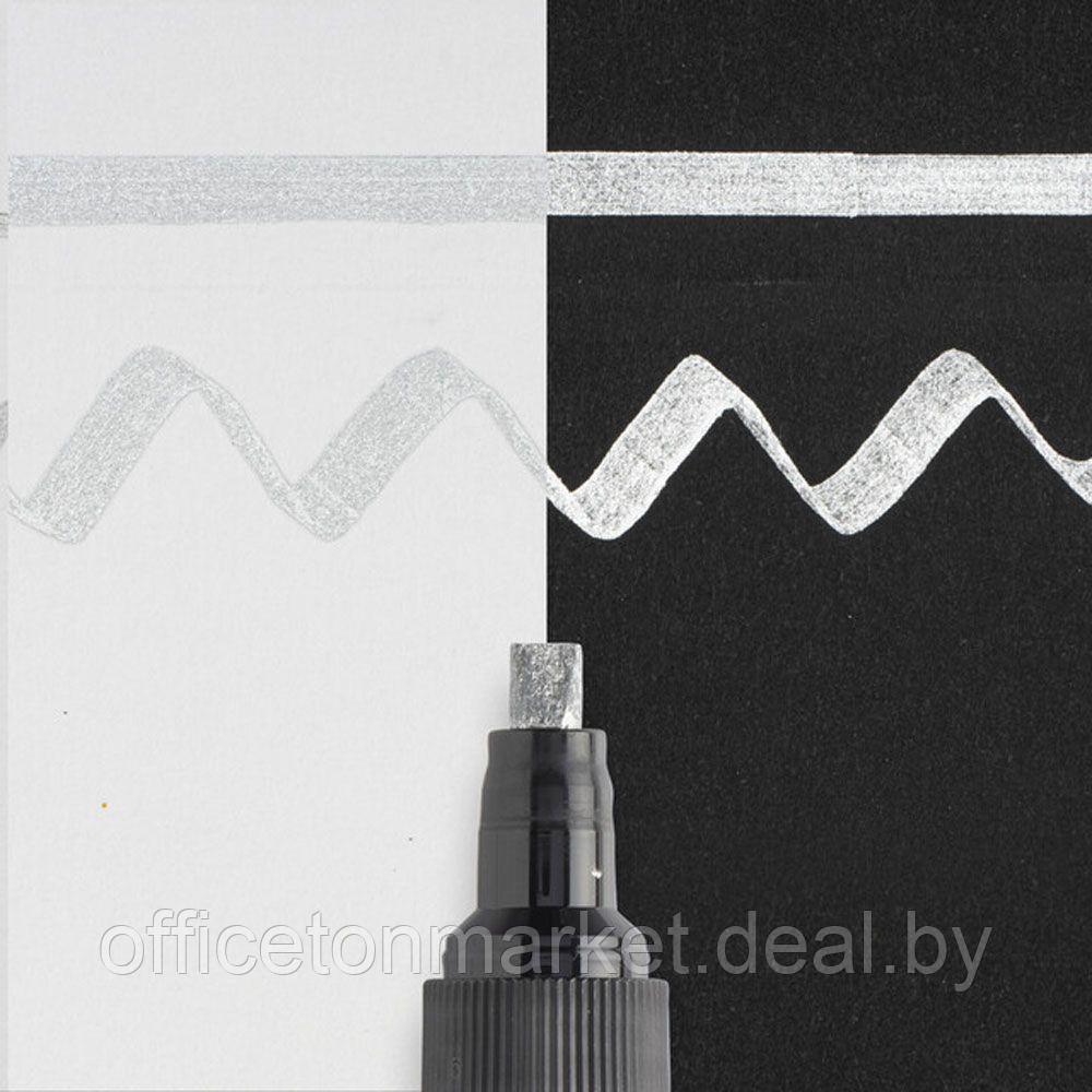 Маркер для каллиграфии "Pen-Touch Calligrapher", 5.0 мм, серебряный - фото 2 - id-p214661229