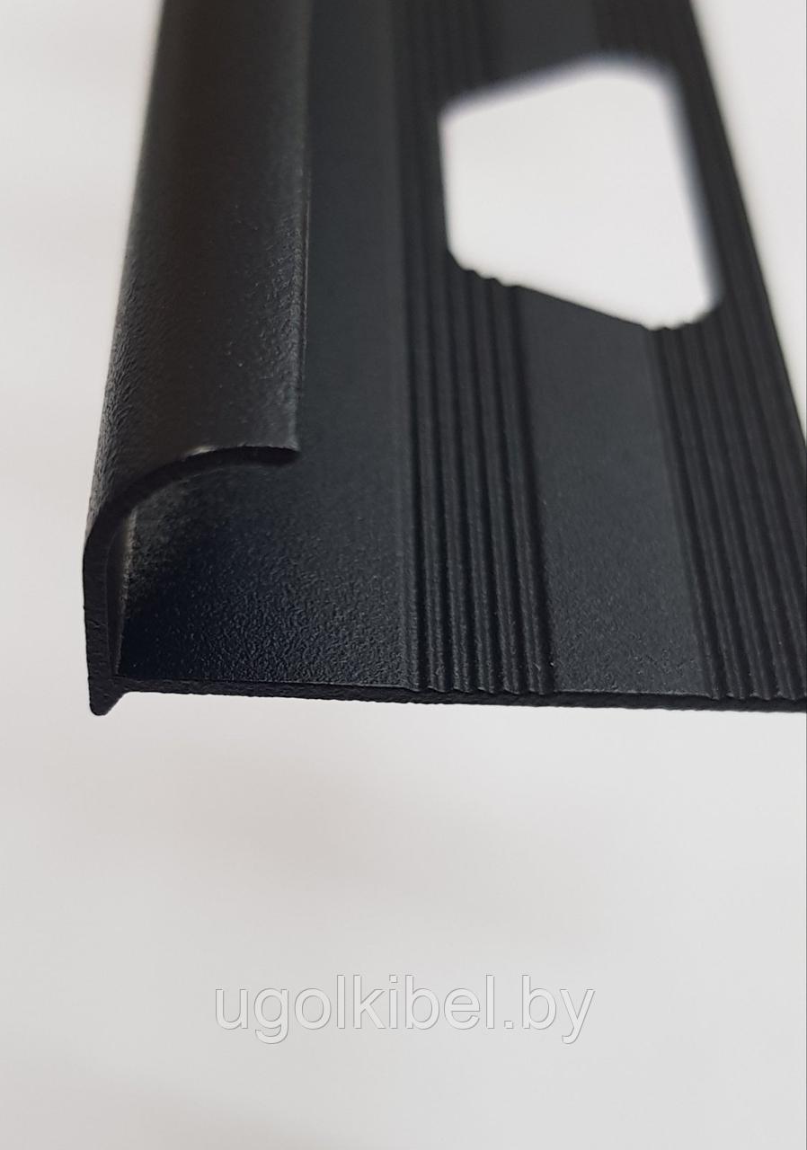 Уголок для плитки алюминиевый полукруглый 10 мм. 2,7м. Черный матовый - фото 3 - id-p215052096