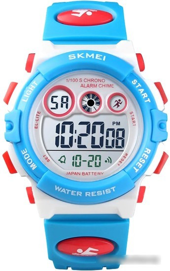 Наручные часы Skmei 1451 (белый/голубой/красный) - фото 1 - id-p215053013