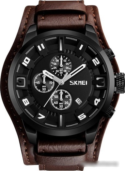 Наручные часы Skmei 9165 (коричневый/черный) - фото 1 - id-p215053029