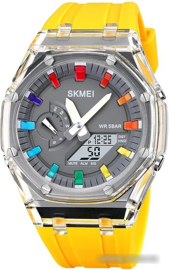 Наручные часы Skmei 2100 (желтый) - фото 1 - id-p215053040