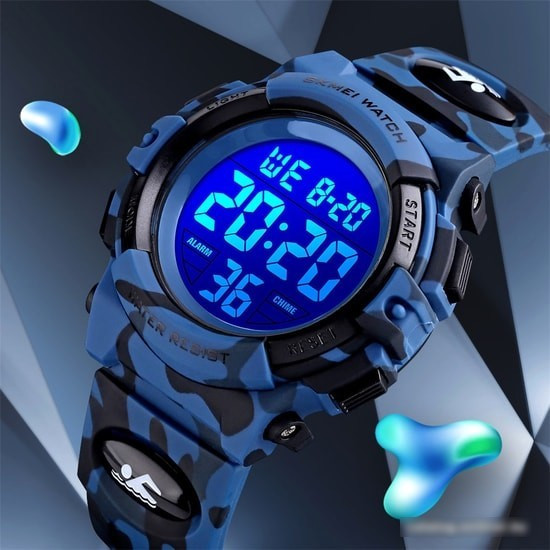Наручные часы Skmei 1548 (синий камуфляж) - фото 2 - id-p215053050