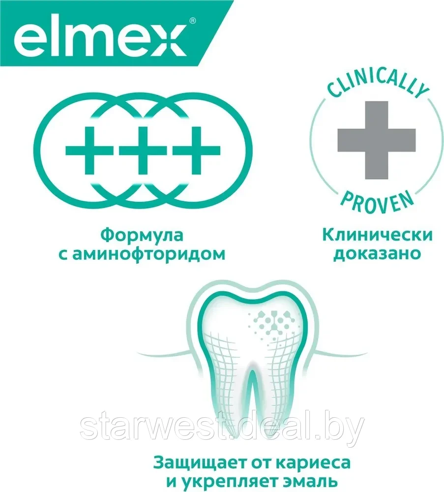Elmex Sensitive 75 мл Зубная паста для чувствительных зубов, эмали и десен для ежедневного применения - фото 6 - id-p173638812