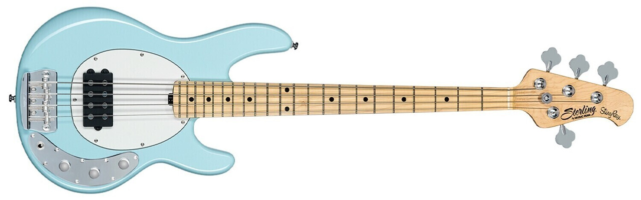 Бас-гитара Sterling By Music Man RAY4 Short Scale Daphne Blue - фото 1 - id-p215055331