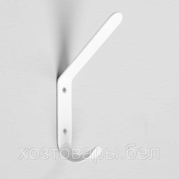 Крючок-вешалка №4, покрытие полимер, белый - фото 1 - id-p215054127