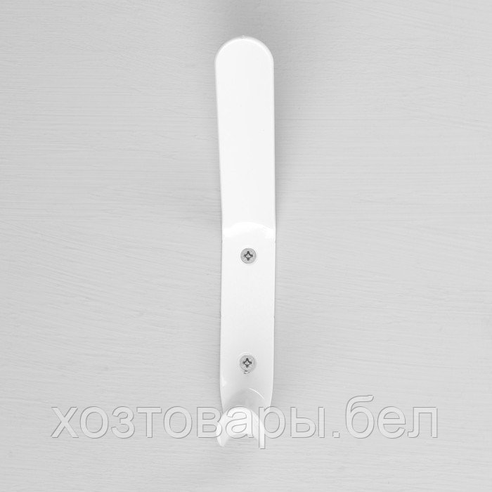 Крючок-вешалка №4, покрытие полимер, белый - фото 3 - id-p215054127