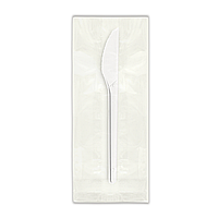 Нож 152мм, белый, БИОполимер, в инд.упаковке (300шт)