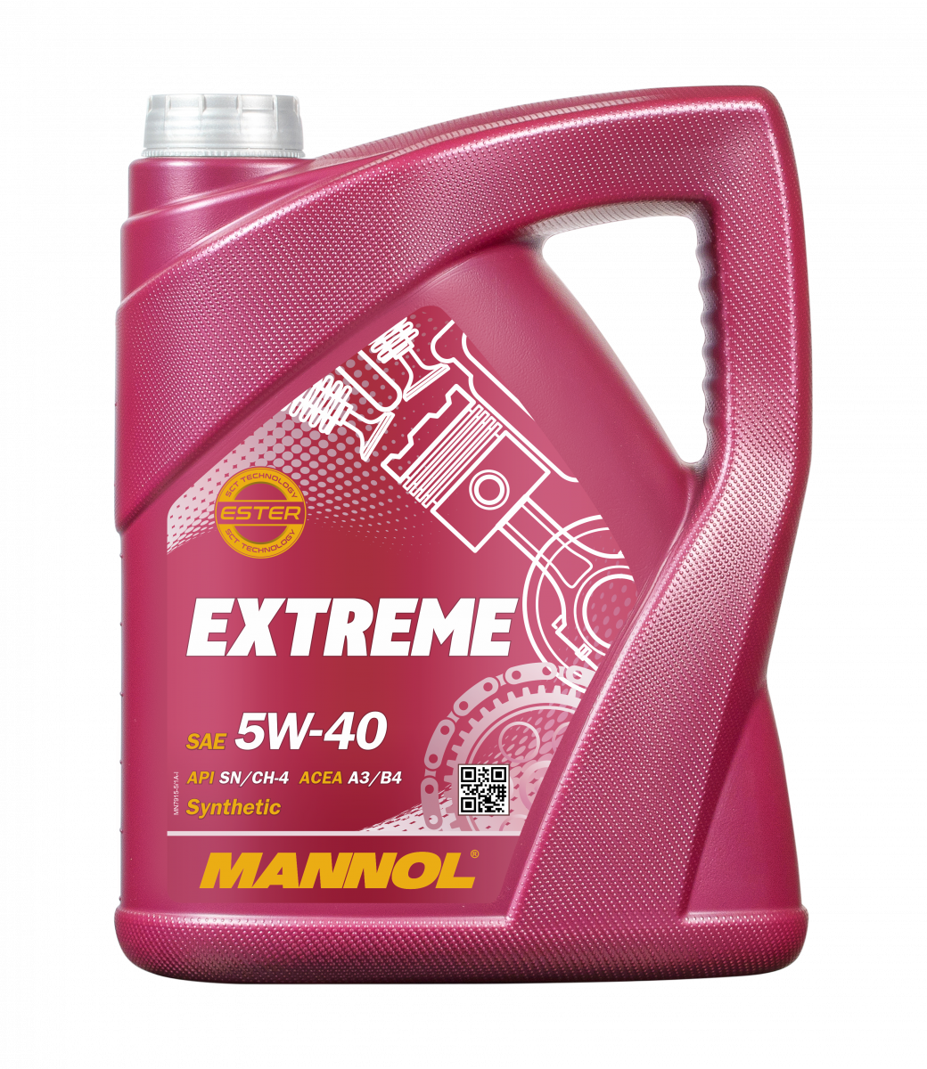 Моторное синтетическое масло Extreme 5W-40 SN/CH-4 ESTER 4л