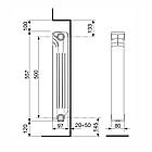 Радиатор алюминиевый Nova Florida EXTRATHERMSERIR SUPER B4 500/100 (1 секция), фото 2