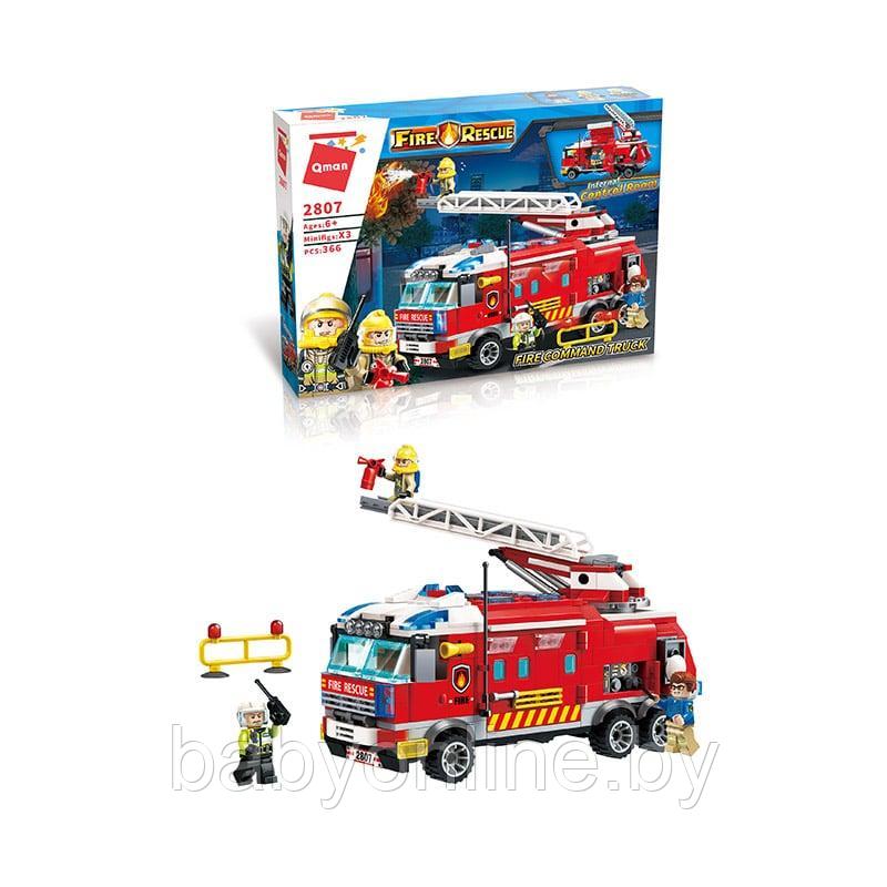 Конструктор Пожарная машина 366 деталей арт 2807 - фото 1 - id-p215060632