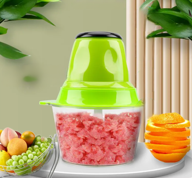 Измельчитель кухонный Молния 2 насадки-ножа/ Кухонный комбайн универсальный 1.8 л.