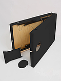 Массажный стол 180х60хРВ двойной поролон (черный) с подушкой, фото 8