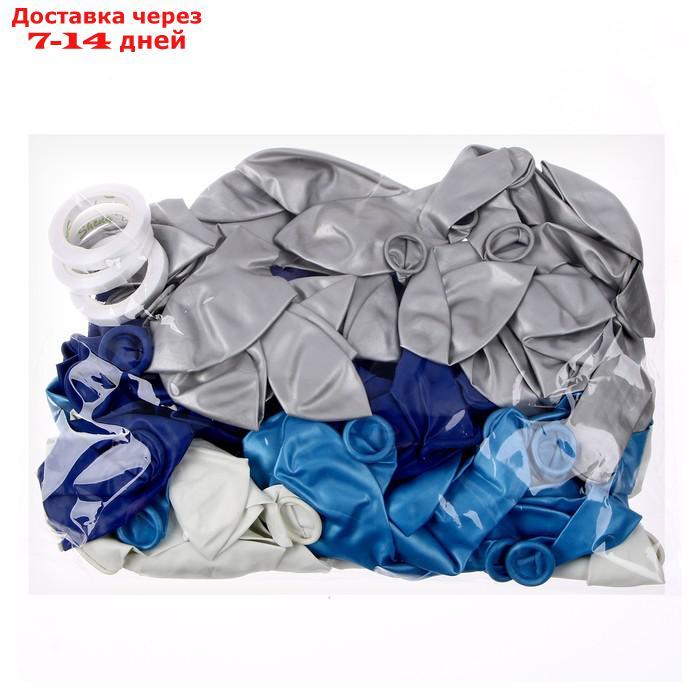 Гирлянда из воздушных шаров "Органик сине-голубой", длина 2,5 м - фото 3 - id-p215039939