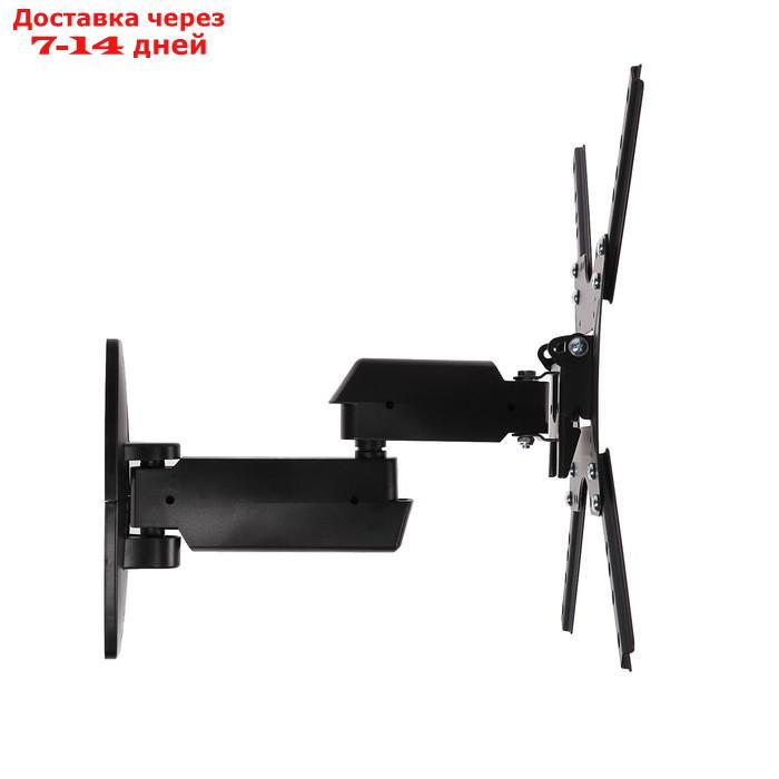 Кронштейн VLK TRENTO-7, для ТВ, наклонно-поворотный, 22"-55", 85-395 мм от стены, черный - фото 3 - id-p215038777