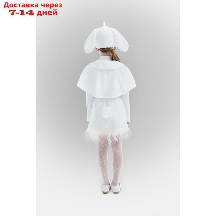 Карнавальный костюм "Зайка", пелерина, юбка, маска-шапочка, р. 30-32, рост 122 см - фото 2 - id-p215038821