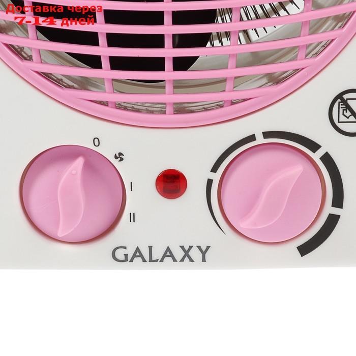Тепловентилятор Galaxy GL 8176, 2000 Вт, вентиляция без нагрева, бело-розовый - фото 3 - id-p215041968