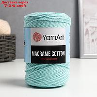 Пряжа-шнур "Macrame Cotton" 15% полиэстер, 85% хлопок 225м/250гр (775 мята)