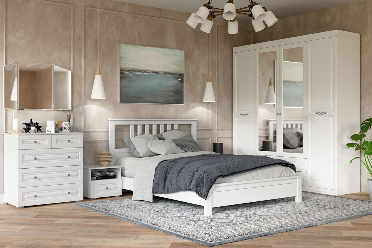 Модульная спальня Олимп белая (варианты цвета) фабрика Браво - фото 1 - id-p215070639