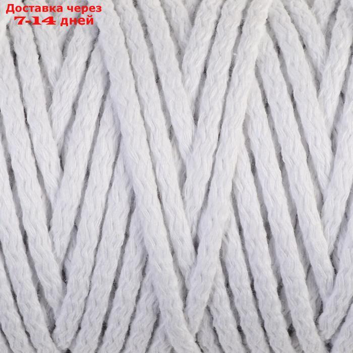 Шнур для вязания "Пухлый" 100% хлопок ширина 5мм 100м (белый) - фото 1 - id-p215040742