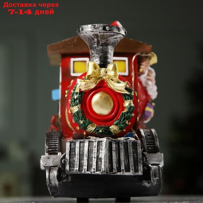 Фигура светодиодная "Поезд с Дедом Морозом" 26.5x12.5x19.5 см, USB, AAx3, МУЛЬТИ - фото 8 - id-p215042280
