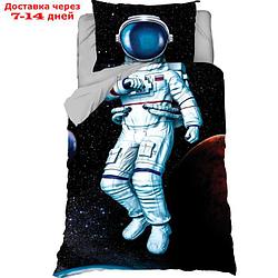 Постельное белье "Этель" 1,5 сп Astronaut 143х215 см, 150х214 см, 50х70 см -1 шт, 100% хл, бязь