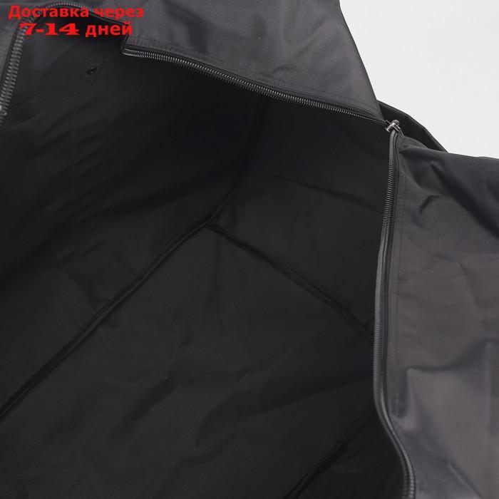 Сумка дорожная, отдел на молнии, наружный карман, цвет чёрный - фото 3 - id-p215039336