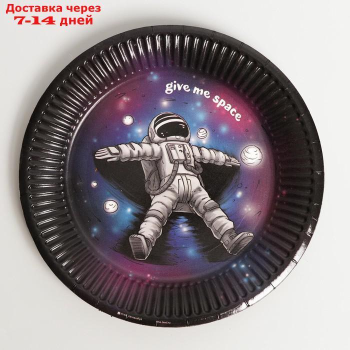 Набор бумажной посуды "Космического дня рождения", 6 тарелок, 6 стаканов, 1 гирлянда - фото 6 - id-p215040970