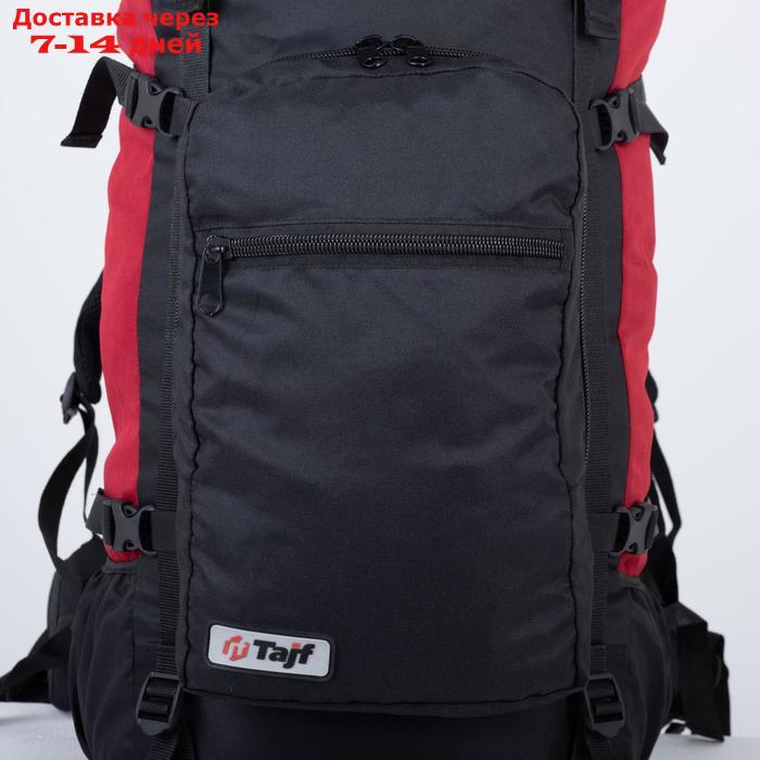 Рюкзак туристический, 90 л, отдел на шнурке, наружный карман, 2 боковые сетки, цвет чёрный - фото 4 - id-p215039343