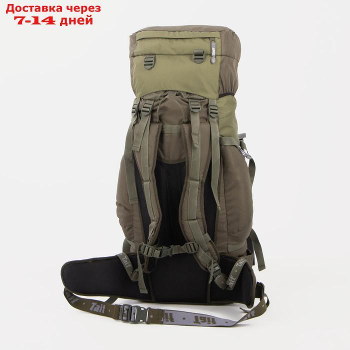 Рюкзак туристический, 65 л, отдел на шнурке, 2 наружных кармана, 2 боковых кармана, цвет оливковый - фото 2 - id-p215039348