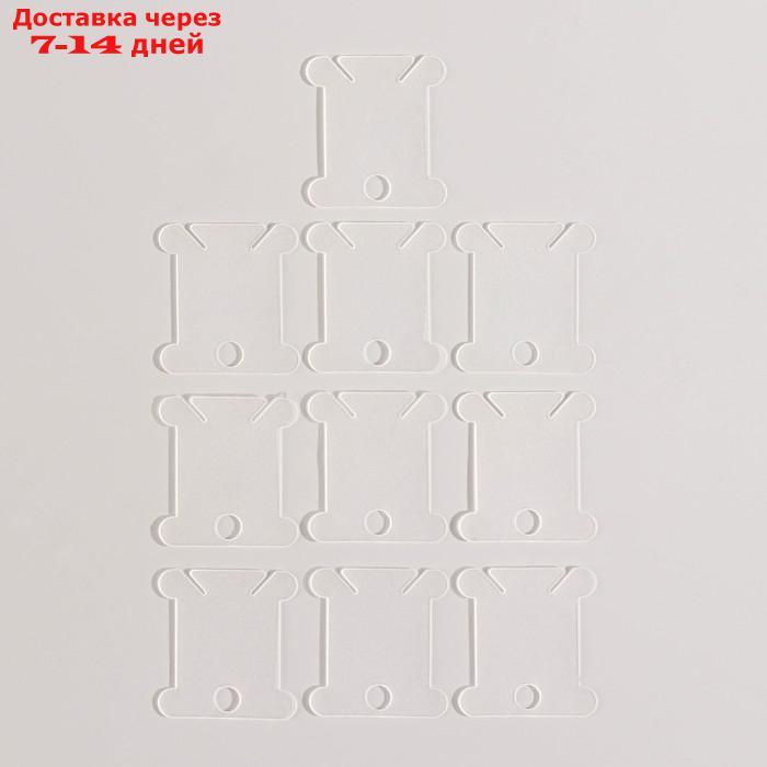 Набор для вышивания крестиком: канва без рисунка 30×20 см, нитки 10 шт, пяльцы d18 см, иглы 6 шт, шпульки 10 - фото 6 - id-p215043339
