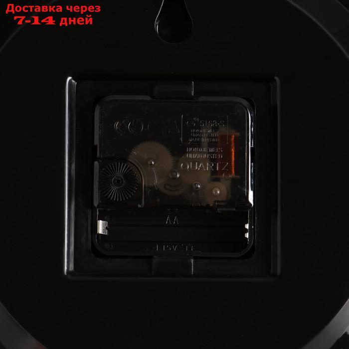 Часы настенные "Классика", римские цифры, чёрный обод, 28х28 см - фото 3 - id-p215041195