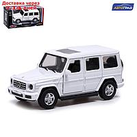 Машина металлическая MERCEDES-BENZ G350D, 1:42, инерция, открываются двери, цвет белый