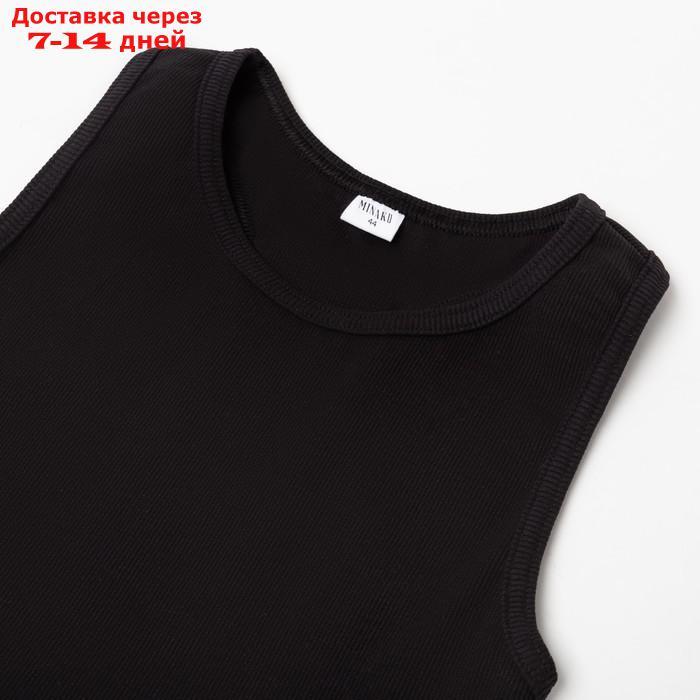 Топ женский MINAKU: Basic line цвет черный, р-р 46 - фото 8 - id-p215043502
