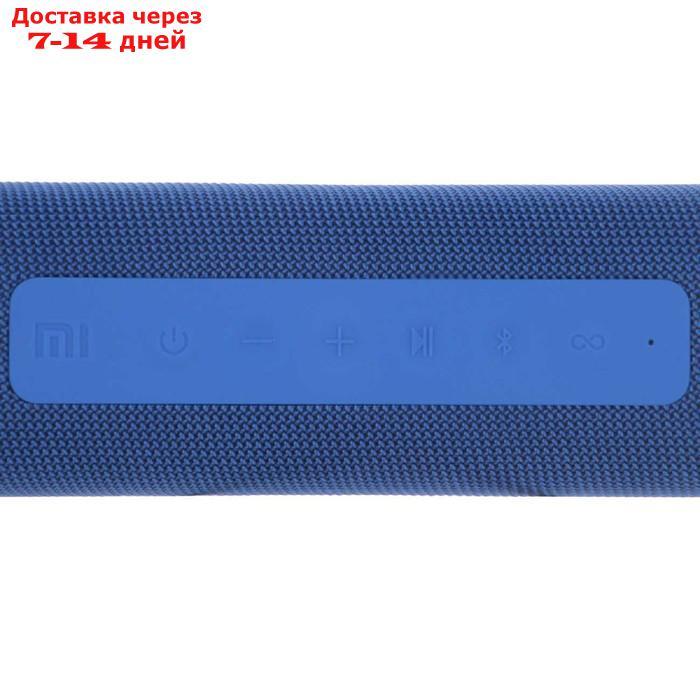 Портативная колонка Mi Portable Bluetooth Speaker (QBH4197GL), 16Вт, BT 5.0, 2600мАч, синяя - фото 4 - id-p215042614