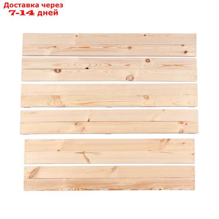 Песочница деревянная, без крышки, 150 × 140 × 20 см, с сиденьями, сосна - фото 6 - id-p215042617