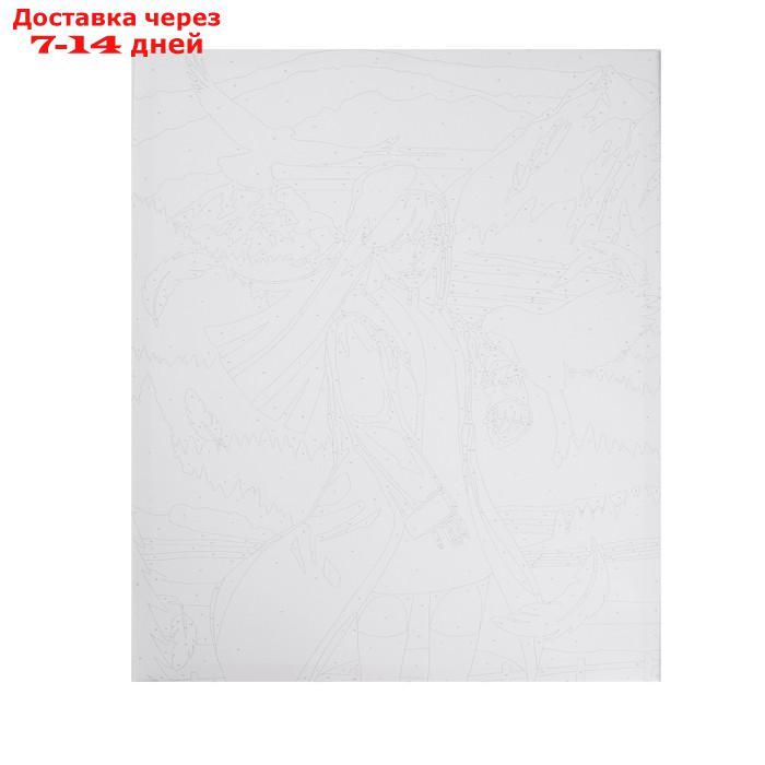 Картина по номерам на холсте с подрамником "Девушка с птицами" 40х50 см - фото 4 - id-p215043525
