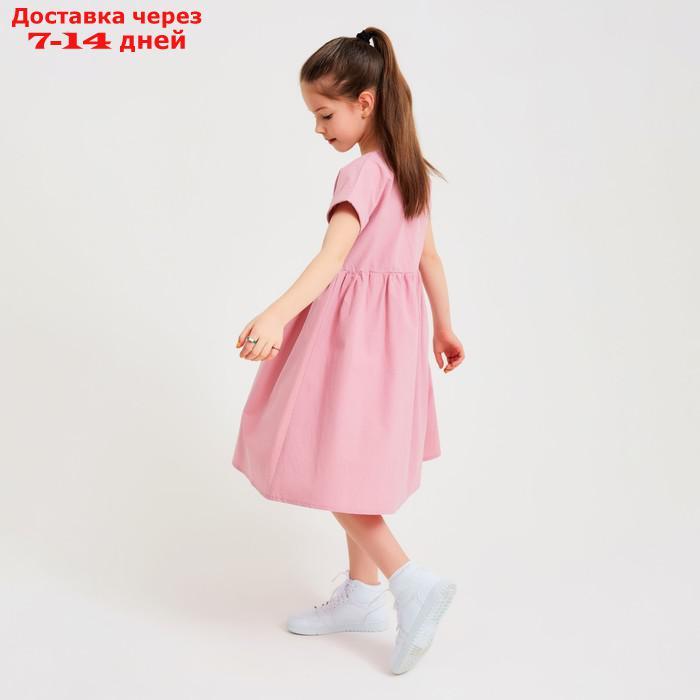 Платье для девочки MINAKU: Cotton Collection цвет сиреневый, рост 122 - фото 5 - id-p215043585