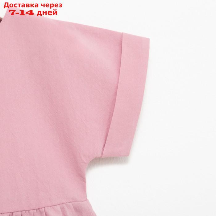 Платье для девочки MINAKU: Cotton Collection цвет сиреневый, рост 122 - фото 8 - id-p215043585