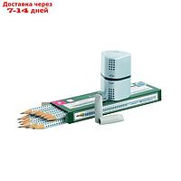 Карандаши художественные чёрнографитные набор Faber-Castell GRIP 2001 12 штук + 2 ластика + точилка