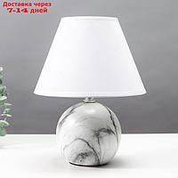 Настольная лампа 16818/1 E14 40Вт бело-серый h.27см