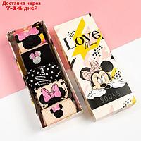 Набор носков "Love Minnie", Минни Маус, 5 пар, 23-25 см