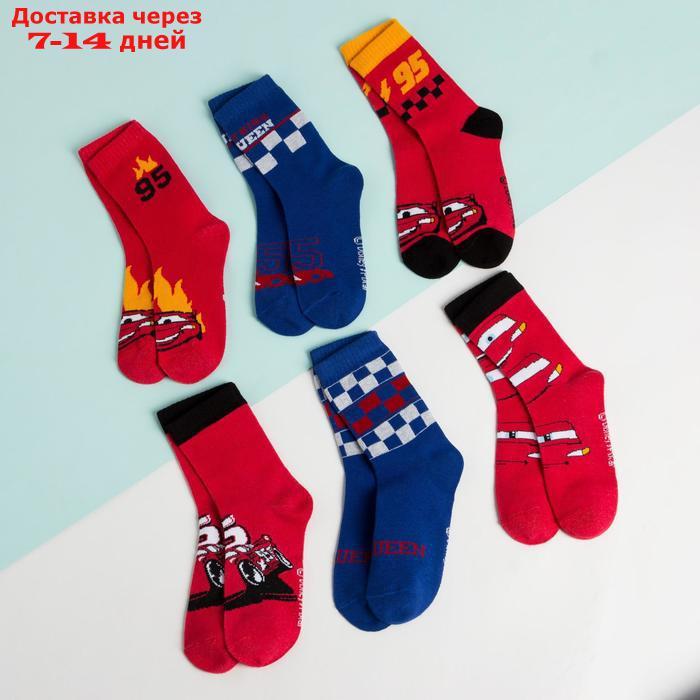 Набор детских носков "Тачки" в адвент коробке, 6 пар, 18-20 см - фото 3 - id-p215043906
