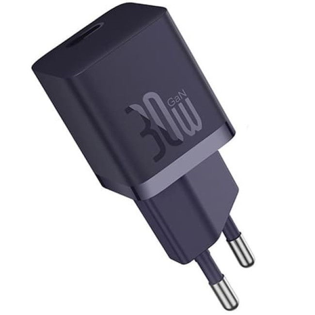 Зарядное устройство Baseus GaN5 Fast Charger(mini) 1C 30W CCGN070705 Фиолетовый - фото 1 - id-p215072788