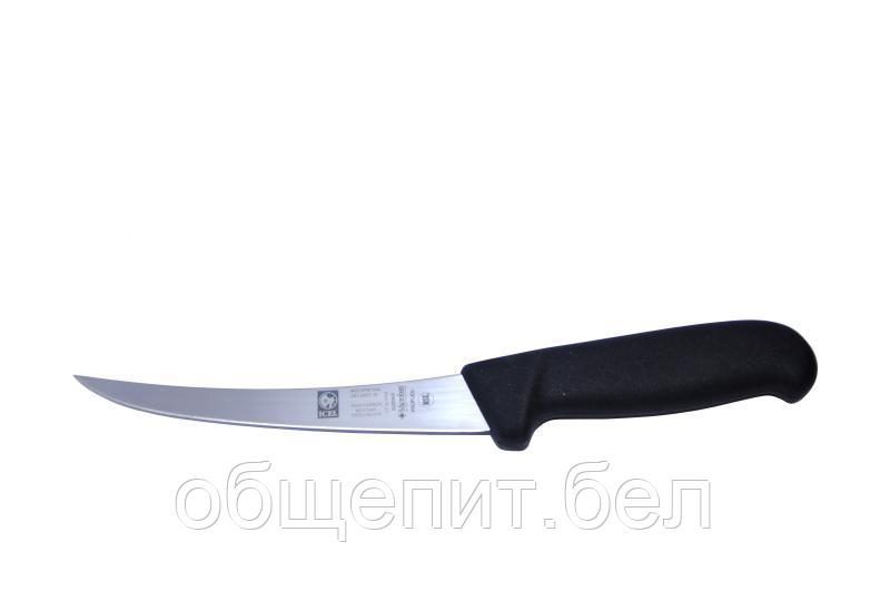 Нож обвалочный 150/290 мм. изогнутый, гибкое лезвие, черный SAFE Icel /1/ - фото 1 - id-p215077360