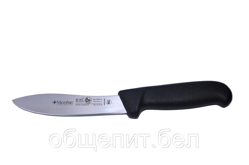 Нож для снятия кожи 140/260 мм. изогнутый, черный SAFE Icel /1/6/ - фото 1 - id-p215077361