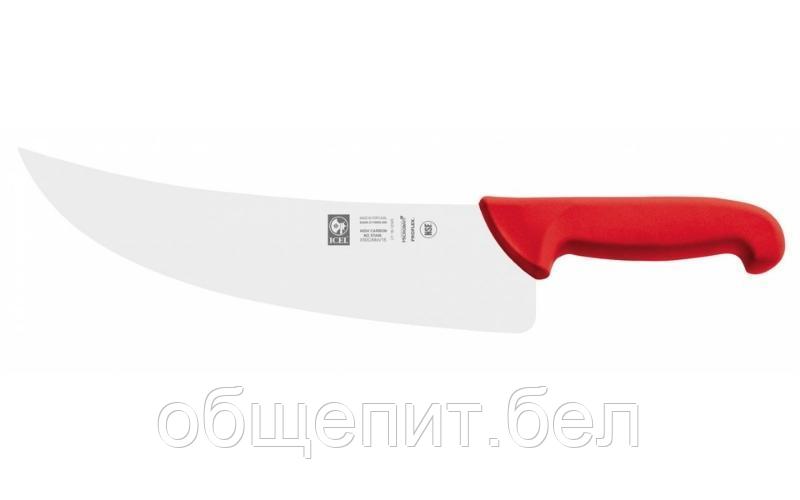 Нож для мяса 280/400 мм. изогнутый, красный SAFE Icel /1/6/ - фото 1 - id-p215077363